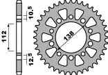Značkový PBR zadní řetězové kolo 4384 43 C45 HONDA CB500F/R/X 13-15 (JTR1316.43) (+2) (ŘETĚZ 520) (MADE IN ITALY)